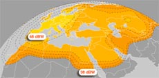 Eutelsat SESAT-1 Ku-band fixed spot beam